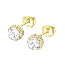 <STRONG>Pendiente lotus mujer con circonita dorado LP3104-4/2.<BR>Pendientes</STRONG> para <STRONG>mujer Lotus</STRONG> con circ