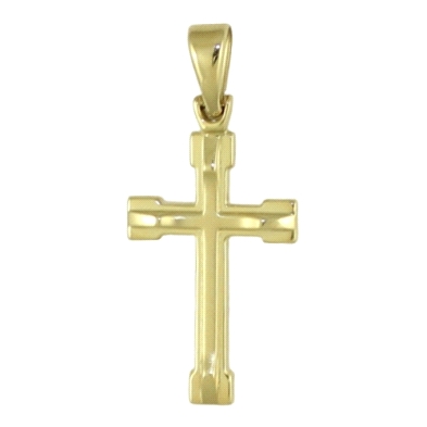 <STRONG>Cruz oro amarillo 9 kilates mate brillo.</STRONG><BR><STRONG>Cruz sin cristo</STRONG> con un tamaño de 27 mm de alto&nbs