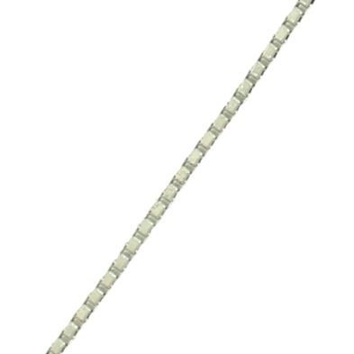 Cadena oro blanco veneciana 40cm&nbsp; 0.50mm&nbsp; <BR>Cadena oro blanco estilo veneciana con un ancho de 0.50mm, estilo clasic