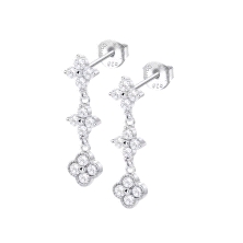 <STRONG>Pendiente largo Lotus mujer trebol LP3889-4/1.</STRONG><BR><STRONG>Pendientes</STRONG> para <STRONG>mujer </STRONG>largo