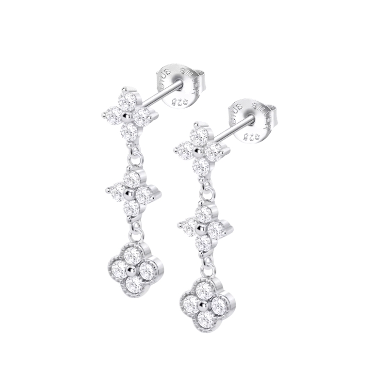 <STRONG>Pendiente largo Lotus mujer trebol LP3889-4/1.</STRONG><BR><STRONG>Pendientes</STRONG> para <STRONG>mujer </STRONG>largo