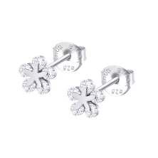 <STRONG>Pendiente Lotus mujer flor con estrella LP3107-4/1.<BR>Pendientes </STRONG>para <STRONG>mujer Lotus</STRONG> con forma d