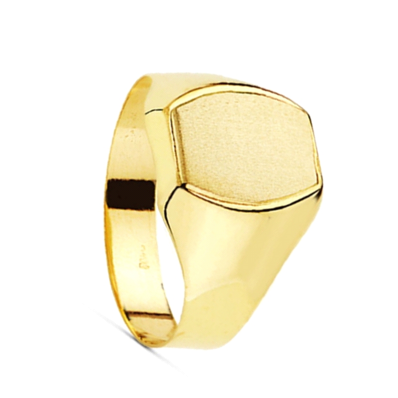 <STRONG>Anillo oro 18k hombre liso</STRONG>. <STRONG>Sello</STRONG> de<STRONG> caballero</STRONG> completamente <STRONG>liso</ST