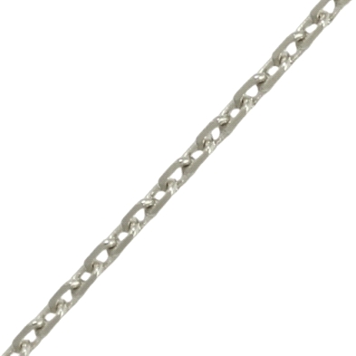 Cadena oro blanco forzada&nbsp;0.50 mm 45cm<BR>Cadena de eslabones forzados con un ancho de 0.50mm y un largo de 45cm<BR>Fabrica