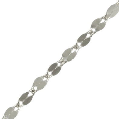 <P>Cadena oro blanco 45cm rombos <BR>Cadena de oro blanco con eslabones en forma de rombos con un ancho de 2mm&nbsp;<BR>Cadena d