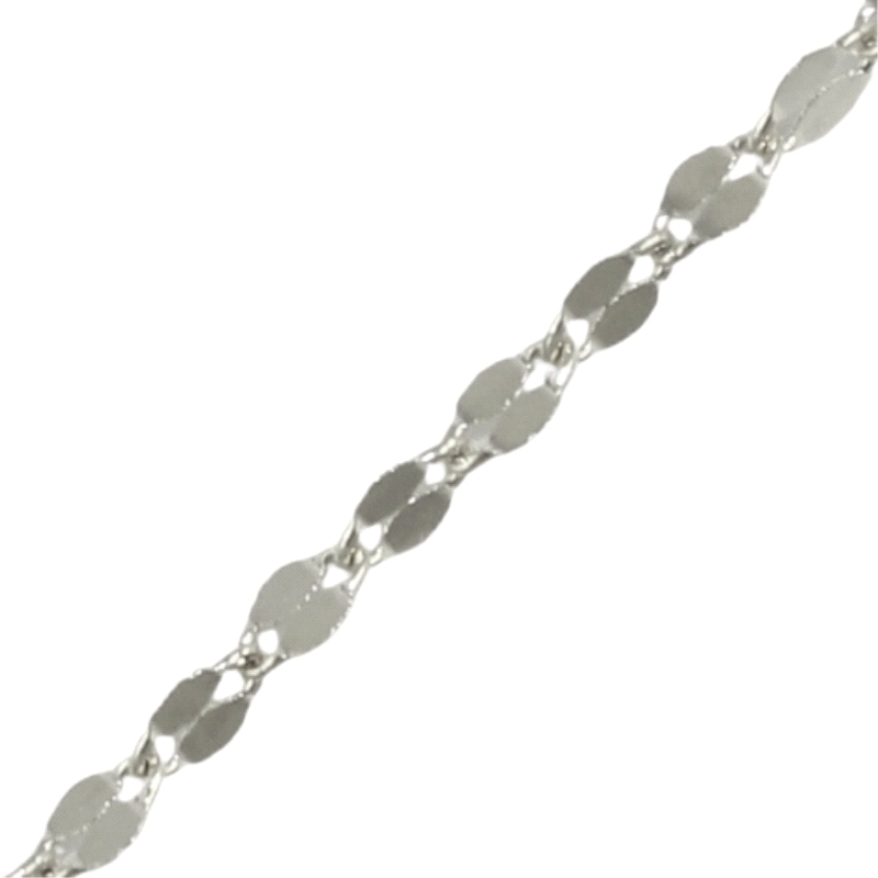 <P>Cadena oro blanco 40cm rombos <BR>Cadena de oro blanco con eslabones en forma de rombos con un ancho de 1.20mm&nbsp;<BR>Caden