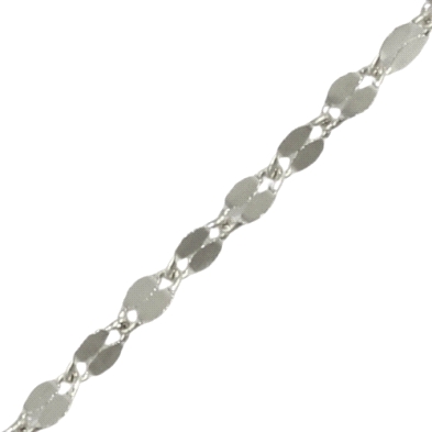 <P>Cadena oro blanco 40cm rombos <BR>Cadena de oro blanco con eslabones en forma de rombos con un ancho de 1.20mm&nbsp;<BR>Caden