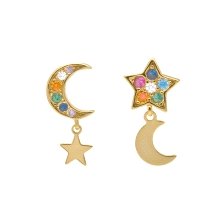 <STRONG>Pendiente luna y estrella Luxenter EZ415Y2000</STRONG>&nbsp; .<BR><STRONG>Pendiente</STRONG> para mujer con una <STRONG>