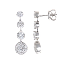 <STRONG>Pendiente plata mujer Salvatore 136A0757.<BR>Pendiente</STRONG> largos para<STRONG> mujer Salvatore</STRONG> con circoni