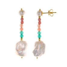 <P>Pendientes Salvatore 164A0123 perlas <BR>Pendiente perla Salvatore 164A0123<BR>Pendientes fabricados en plata chapada en dora