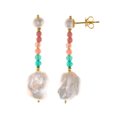 <P>Pendientes Salvatore 164A0123 perlas <BR>Pendiente perla Salvatore 164A0123<BR>Pendientes fabricados en plata chapada en dora