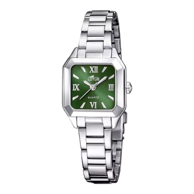 <STRONG>Reloj cuadrado mujer Lotus 19034/4 verde.<BR>Reloj</STRONG> para <STRONG>mujer Lotus</STRONG> con caja de acero cuadrada