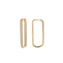 <STRONG>Pendiente aro plata Salvatore dorado ovalado 136A0643</STRONG>. <STRONG>Pendiente&nbsp;Salvatore&nbsp;136A0643</STRONG>.