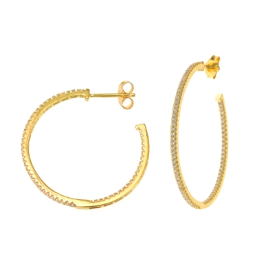 <STRONG>Pendiente Salvatore aro dorado circonitas 195A0022</STRONG><BR>Estos delicados <STRONG>pendientes de mujer Salvatore</ST