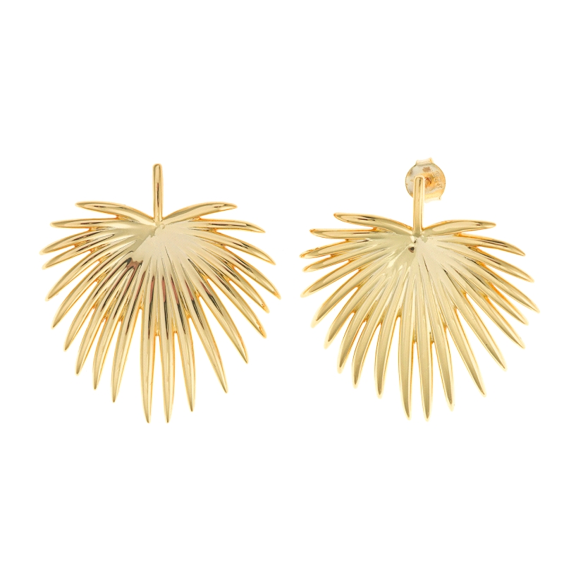 <STRONG>Pendiente plata hoja dorada Salvatore 151A0129</STRONG> <BR>Estos <STRONG>pendientes para mujer</STRONG> tienen forma de