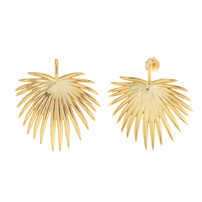 <STRONG>Pendiente plata hoja dorada Salvatore 151A0129</STRONG> <BR>Estos <STRONG>pendientes para mujer</STRONG> tienen forma de