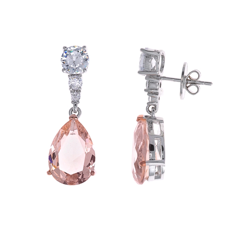 <STRONG>Pendiente mujer Salvatore 112A0243 piedra rosa.</STRONG><BR><STRONG>Pendientes</STRONG> para<STRONG> mujer</STRONG> con 