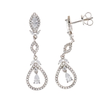 <STRONG>Pendiente Salvatore mujer 112A0292.<BR>Pendiente</STRONG> para<STRONG> mujer Salvatore</STRONG> con circonitas blancas r