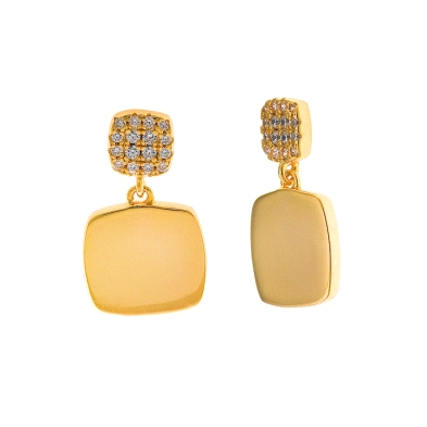 <STRONG>Pendiente dorado cuadrado mujer Salvatore 268A0139.</STRONG><BR><STRONG>Pendientes</STRONG> para <STRONG>mujer</STRONG> 