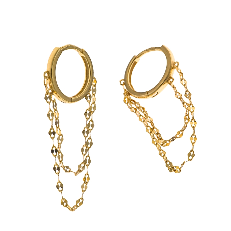 <STRONG>Pendientes aros con cadena mujer Salvatore 213A0672.</STRONG><BR><STRONG>Pendiente</STRONG> aro de <STRONG>mujer </STRON