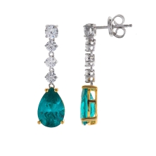 <STRONG>Pendiente turquesa mujer Salvatore 136A0807.</STRONG><BR><STRONG>Pendientes</STRONG> para <STRONG>mujer</STRONG> con cir