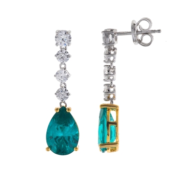 <STRONG>Pendiente turquesa mujer Salvatore 136A0807.</STRONG><BR><STRONG>Pendientes</STRONG> para <STRONG>mujer</STRONG> con cir