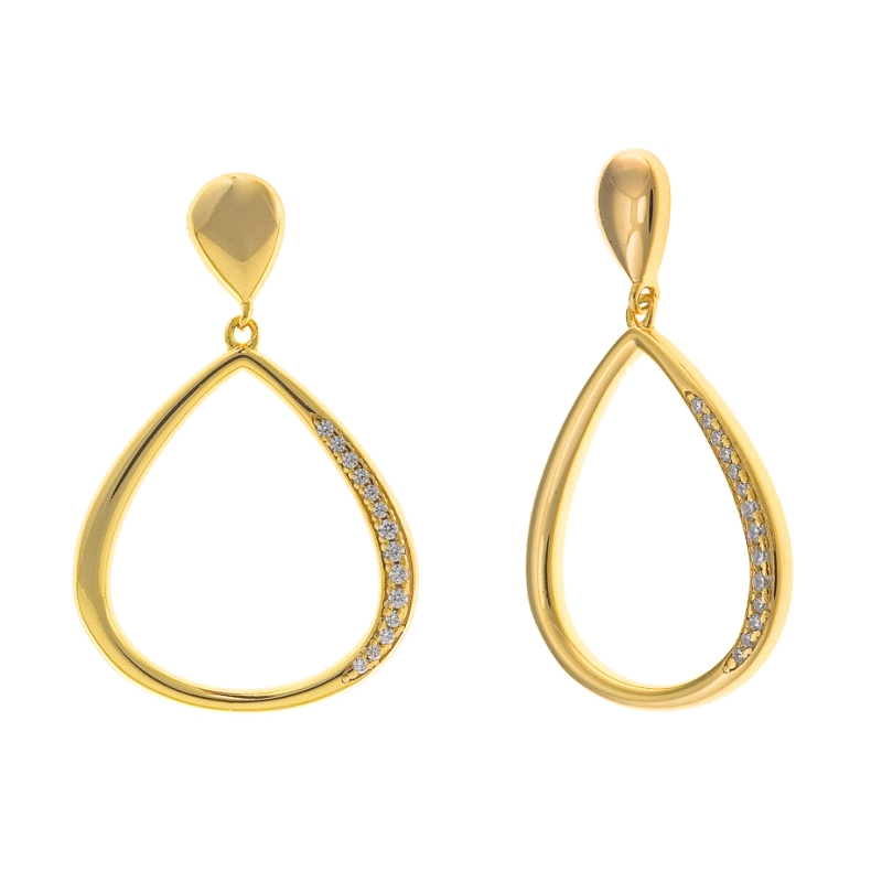 <P><STRONG>Pendiente mujer dorado Salvatore 268A0145.<BR>Pendientes</STRONG> con forma de pera para<STRONG> mujer</STRONG> con c