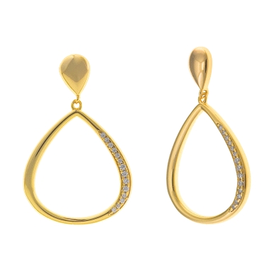 <P><STRONG>Pendiente mujer dorado Salvatore 268A0145.<BR>Pendientes</STRONG> con forma de pera para<STRONG> mujer</STRONG> con c