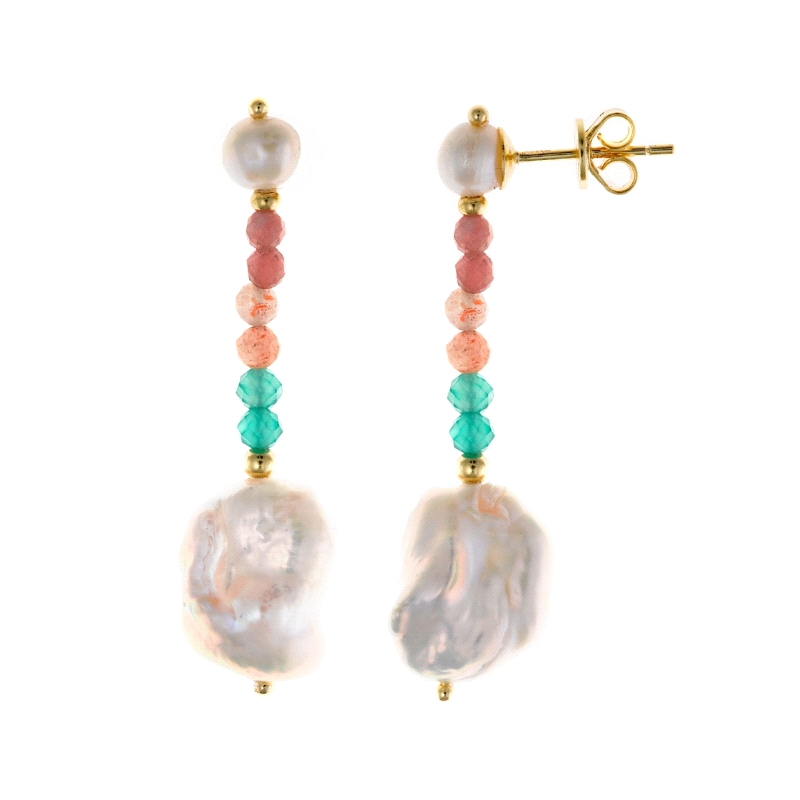 <P>Pendientes Salvatore 164A0123 perlas <BR>Pendiente perla Salvatore 164A0123<BR>Pendientes fabricados en plata chapada en dora