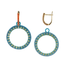 Pendientes de aro Salvatore 211A0147 <BR>Aro Salvatore 211A0147<BR>Pendientes salvatore fabricado en plata chapada en dorado y a