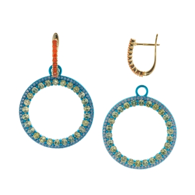 Pendientes de aro Salvatore 211A0147 <BR>Aro Salvatore 211A0147<BR>Pendientes salvatore fabricado en plata chapada en dorado y a