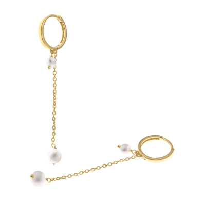 <STRONG>Pendiente mujer Salvatore 213A0654 aro con perlas.</STRONG><BR><STRONG>Pendientes aros</STRONG> de<STRONG> mujer</STRONG