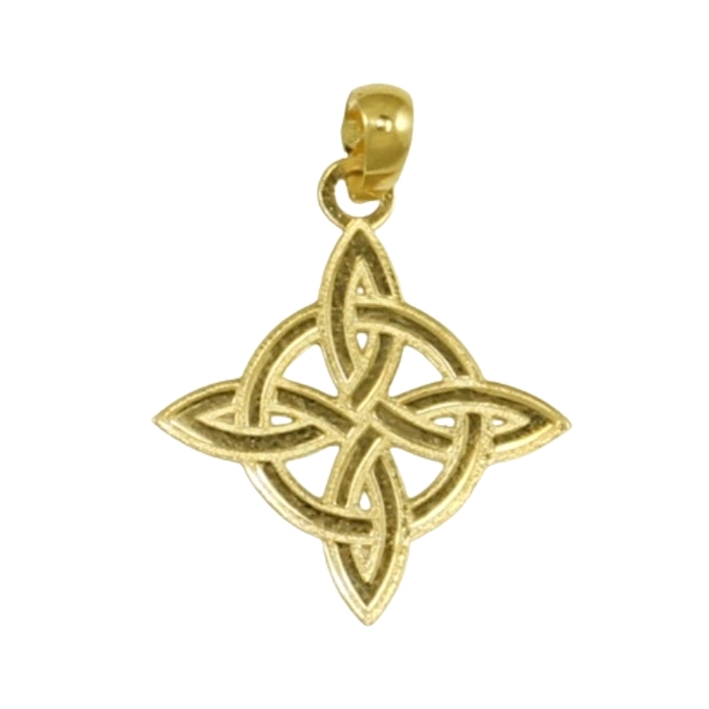 <STRONG>Colgante oro nudo de bruja 20 mm.</STRONG><BR><STRONG>Colgante</STRONG> del <STRONG>nudo de bruja</STRONG> con un tamaño