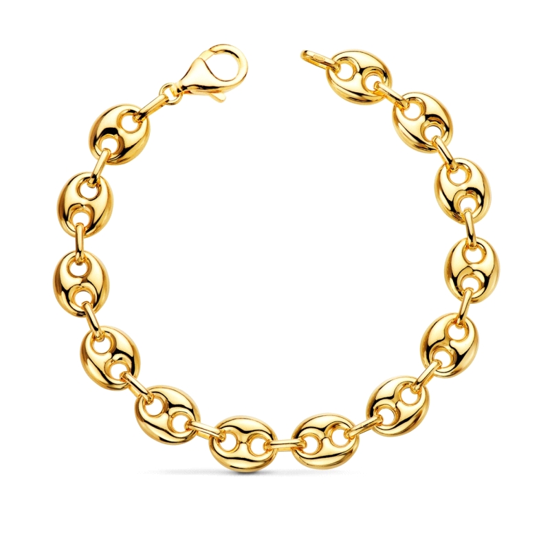 <STRONG>Pulsera hombre oro&nbsp;calabrote 12 mm.<BR></STRONG><STRONG>Pulsera</STRONG> para <STRONG>hombre</STRONG> con eslabones