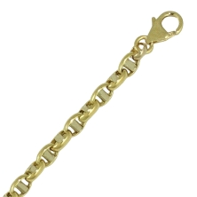 <STRONG>Pulsera hombre oro tramo bicolor 4 mm.<BR></STRONG>Pulsera para hombre con un largo de 20 mm&nbsp;y un ancho de 4mm.<BR>