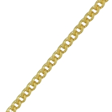 Cadena oro 9 kilates barbaba abierta 50cm&nbsp; <BR>Cadena barbada de oro 9 kilates con eslabones barbados abiertos con un ancho