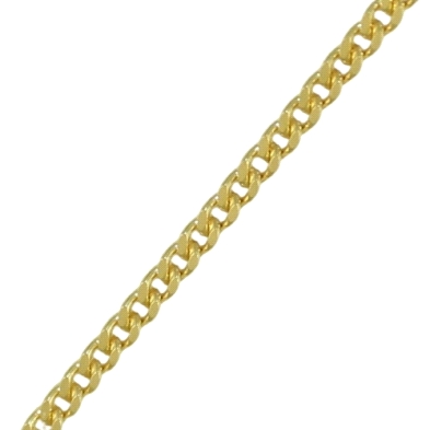 Cadena oro 9 kilates barbaba abierta 50cm&nbsp; <BR>Cadena barbada de oro 9 kilates con eslabones barbados abiertos con un ancho