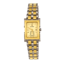 <p>Reloj Cyma Mujer Bicolor -9068 (7)<br />Caja y armys de acero bicolor con movimiento analogico de cuarzo Suizo<br />Esfera co