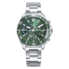 Reloj hombre Viceroy cronógrafo verde 41179-67<BR><STRONG>Reloj </STRONG>para<STRONG> hombre Viceroy</STRONG> con caja de acero 