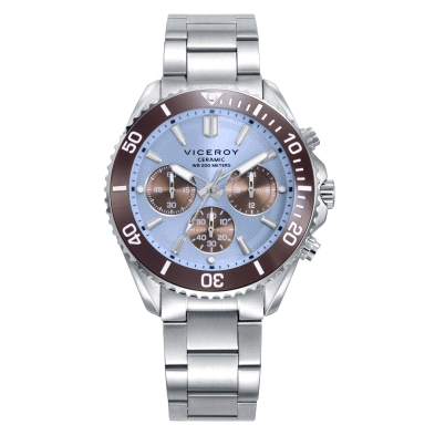 <STRONG>Reloj Viceroy hombre cronógrafo 41179-37<BR>Reloj </STRONG>para<STRONG> hombre Viceroy</STRONG> con caja de acero de 41m