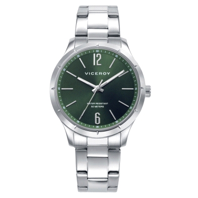 <STRONG>Reloj hombre Viceroy esfera verde 401493-65</STRONG><BR>Reloj de hombre Viceroy con caja de 41mm y correa de acero.<BR>E