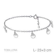 <P><STRONG>Tobillera plata circulos</STRONG><BR><STRONG>Tobillera</STRONG> de cadena con colgantes lisos con forma de <STRONG>ci