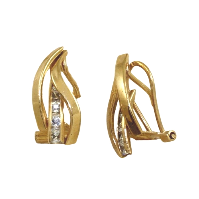<p><strong>Pendiente de Mujer</strong> (7)<br /> Fabricado en <strong>Oro de 9 Kilates</strong> <br />Formando una doble ese <br