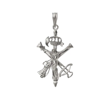 Cruz del <STRONG>Cristo de la Legión</STRONG> <BR>Tamaño: 37x18mm <BR>Fabricada en&nbsp;<STRONG>Plata de 1ª Ley</STRONG>