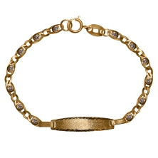 <P><STRONG>Esclava de bebé oro amarillo 18k 12 cm 1x1 circonitas.<BR></STRONG><STRONG>Esclava</STRONG> para&nbsp;<STRONG>bebé</S