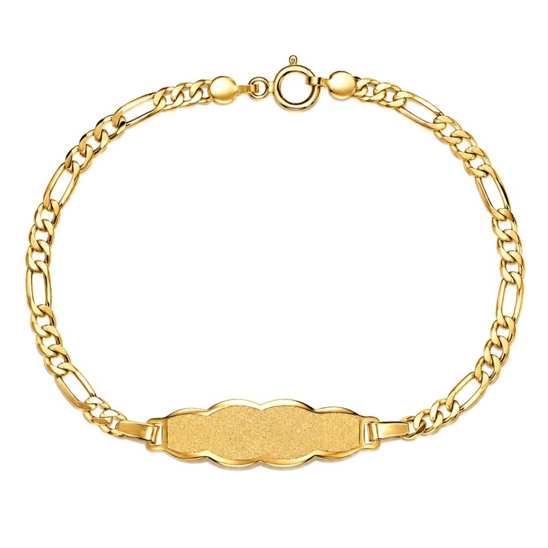 <STRONG>Esclava de bebé oro 18k 14 cm nube.<BR>Esclava</STRONG> para<STRONG> bebé</STRONG> que combina 1 eslabón liso alargado c