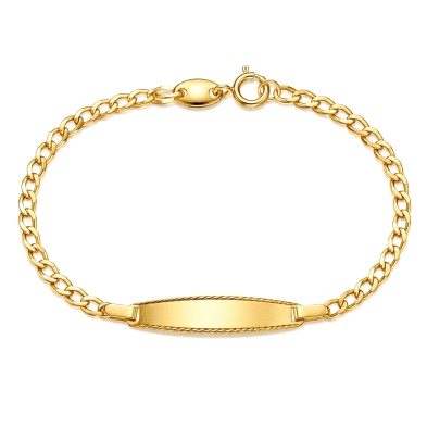 <P><STRONG>Esclava&nbsp;para bebé oro amarillo 18k 12 cm barbada.<BR>Esclava</STRONG> para<STRONG> bebé</STRONG> con eslabones b