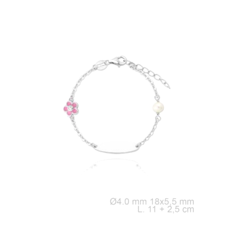 Esclava niña con perla y flor esmaltada
Medida 13.5cm
Fabricada en plata de 1º ley.
Este producto se se entrega estuchado y e