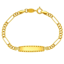 <STRONG>Esclava bebé oro 9 kilates húngara combinada 13.5 cm.<BR></STRONG><STRONG>Esclava</STRONG>&nbsp;de <STRONG>bebé</STRONG>