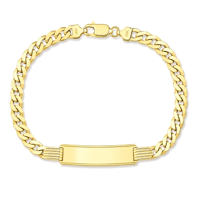 <STRONG>Esclava de Hombre de Oro eslabon barbado 6 mm<BR>Esclava para hombre</STRONG> con eslabon barbado&nbsp;de 5 mm. Las dime
